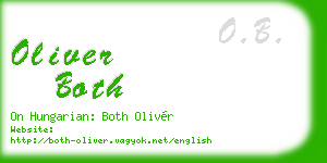 oliver both business card